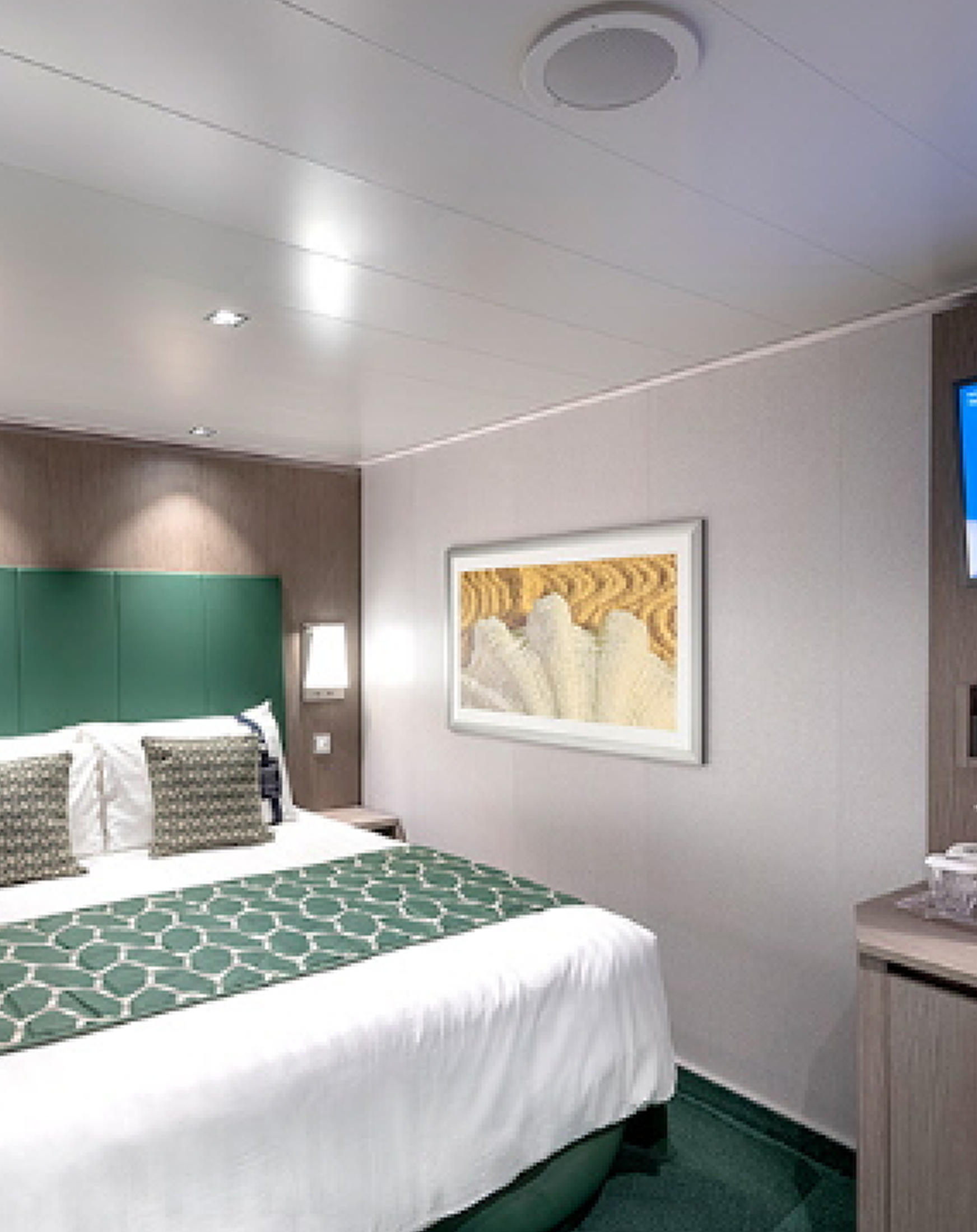 창문이 없는 내측 객실 - 실속있는 선택을 위한 기본적이고 깔끔한 객실 인테리어